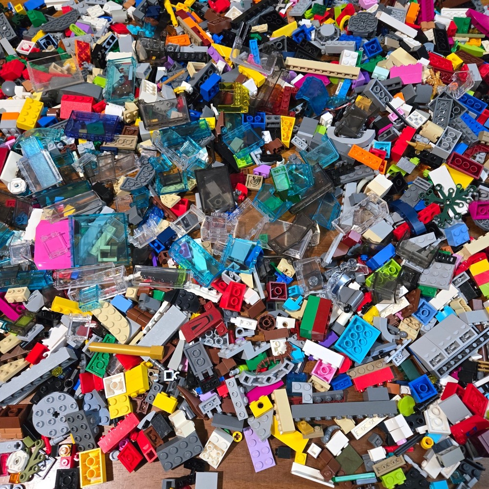 Lego Bulk Mixed Lot Assorted Bricks Plates Windows Technic Pieces Multi Color